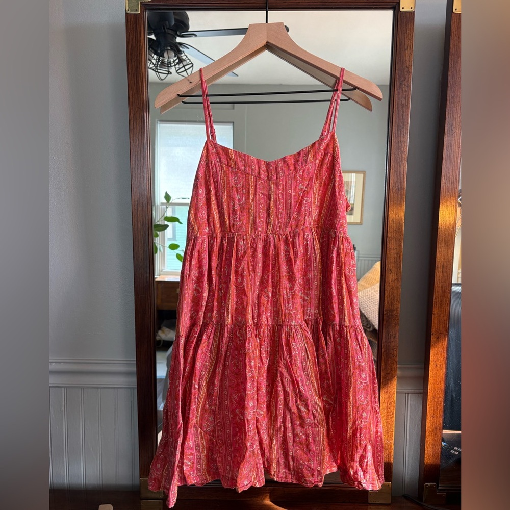 American Eagle Outfitters Pink Paisley Dress